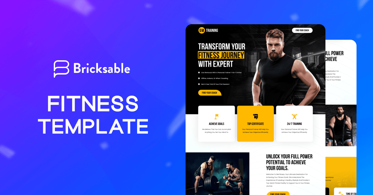 Bricksable - Fitness Template