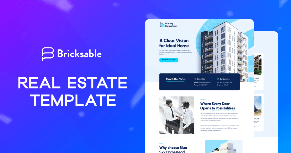 Bricksable - Real Estate Template